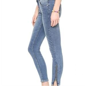 Selected Femme 7/8 Zipper Bottom Jeans